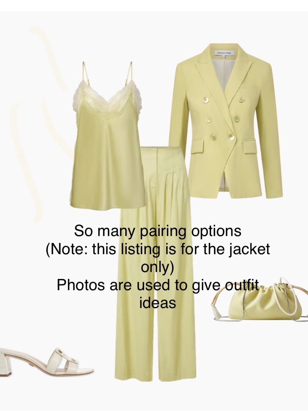 Veronica Beard Miller Dickey Chamomile Yellow Double-Breasted Jacket 8 - Picture 17 of 17